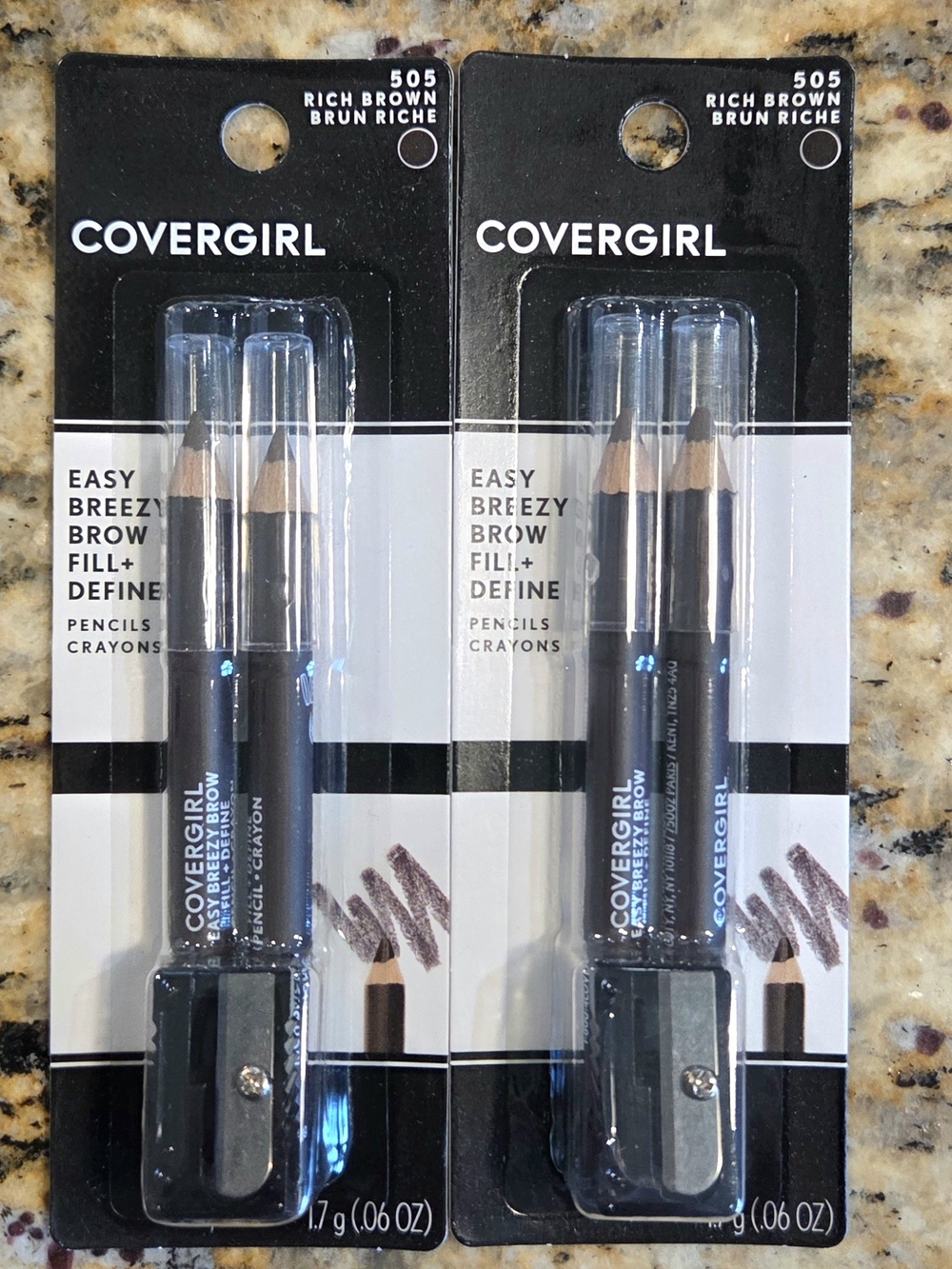 COVERGIRL Rich Brown Brow Fill + Define Pencils (505 Rich Brown)
